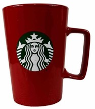 Starbucks Logo Red Tall Ceramic Coffee/Tea Cup/Mug 15 oz 2020 Mermaid Logo - £9.53 GBP