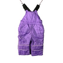 Childrens Place Girls Infant Baby Size 12 months Purple Bib Snow Pants S... - $9.90