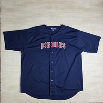 Big Dogs Baseball Button Up Jersey Blue Embroidered Men&#39;s Size XXL - $33.73 CAD