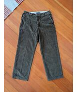 J Crew Corduroy Pants Men 31x32 (31x29) Green Brown Vintage Cord Y2K Cot... - €21,70 EUR