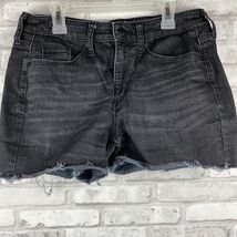Universal Thread Hi-Rise Midi Di Tiro Alto Cut Off Jeans Shorts Size 4 B... - $16.60