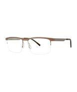 Jhane Barnes Irregular Eyeglasses Eye Glasses Bronze Authentic New 55mm Men - $171.07