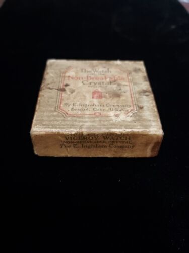 Old Ingrham Viceroy Pocket Watch Box ONLY Bristol Connecticut  - $9.49