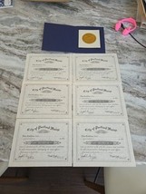 vintage Portland Maine city seal art print Portland Fire certificates - $328.39 MXN