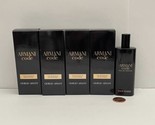 4 Giorgio Armani Armani Code Eau De Parfum Pour Homme 15ml 0.5oz Travel ... - £96.51 GBP