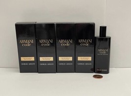 4 Giorgio Armani Armani Code Eau De Parfum Pour Homme 15ml 0.5oz Travel ... - £94.36 GBP