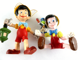 VTG Pinocchio Disney 2 to 3 Inch PVC Applause 2 Toy Figures or ornaments - £15.47 GBP