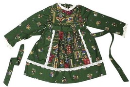 VTG 50s Winnie the Pooh Girls Party Dress Sz 5 Sears Disney Green Floral... - $74.25