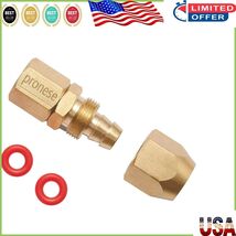 Reusable Solid Brass Air Hose Fittings - 3/8&quot; Barb with Teflon Tape, 2 Pack - $297.56 MXN