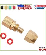 Reusable Solid Brass Air Hose Fittings - 3/8&quot; Barb with Teflon Tape, 2 Pack - $297.56 MXN