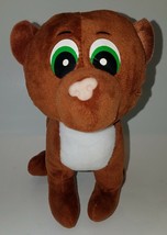 Brown Cat Feline Plush 7.5&quot; Stuffed Animal Ideal Toys Direct Green Eyes - £13.40 GBP