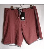 Mic Ros Shorts Mens 34 Oxford Red Flap Pocket Front Tie Beach Resort Wea... - $34.32 CAD