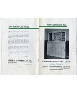 Central Woodworking Catalog Home Refreshment Bars 1950 Minneapolis Minne... - £19.52 GBP