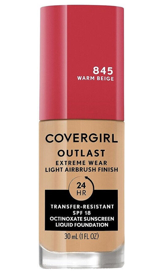 CoverGirl Outlast Extreme Wear 3-in-1 Foundation 845 Warm Beige SPF 18