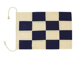 [Pack Of 2] Letter N Cloth Nautical Alphabet Flag Decoration 20&quot;&quot; - £39.22 GBP