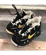 NIKE AIR MAX NM baby size 4c BLACK/UNIVERSITY GOLD-WHITE sneakers shoes - $1,394.83 MXN