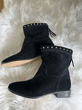 Michael kors black booties size 9m suede small heel - $69.30