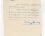 Hungary Minister of Agriculture Letter Permission to Ride A Horse 1947 B... - $47.52