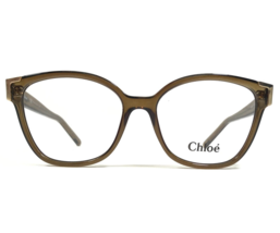 Chloe Eyeglasses Frames CE2695 303 Khaki Clear Brown Square Full Rim 54-16-140 - £54.81 GBP