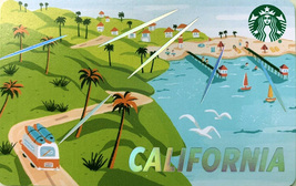 Starbucks 2020 California Vacation Collectible Recyclable Gift Card New No Value - £3.92 GBP