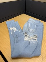 The M.A.P. Loverly Fit Distressed Light Wash Jeans Woman’s Plus Size 1XL KG - $19.79