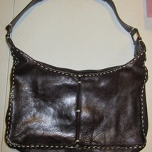 Vintage  Jonny Farah  brown leather  hobo purse - £75.85 GBP