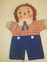 Raggedy Andy Knickerbocker Hand Puppet Vintage Toy 10&quot; - £8.81 GBP