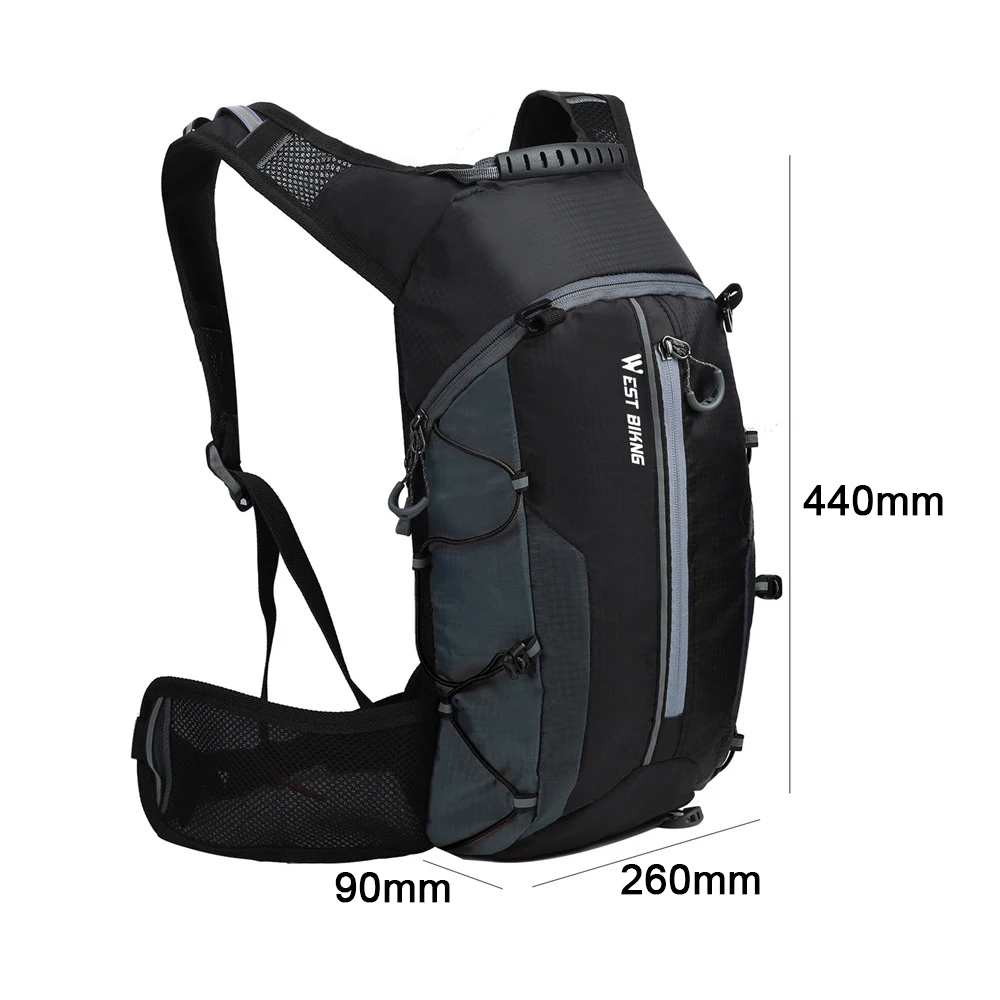 Sporting WEST BIKING 10L/16L Ultralight Bicycle Bag Cycling Backpack Waterproof  - £23.84 GBP