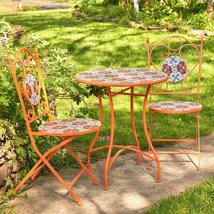 Zaer Ltd. Mosaic Tile Furniture (Bistro Set (1 Table, 2 Chairs), Saint Petersbur - £315.99 GBP