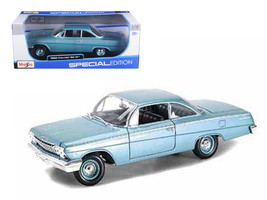 1962 Chevrolet Bel Air Turquoise 1/18 Diecast Model Car by Maisto - £39.45 GBP