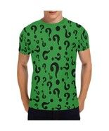 Riddler Questions Men&#39;s All Over Print T-shirt (USA Size) - $27.16 CAD