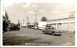 RPPC Street View Cars Drug Store Canby Oregon OR UNP Smith Photo Postcard D6 - £11.80 GBP