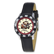 Disney Cars Tow Mater Black Leather Band Time Teacher Watch - £33.46 GBP