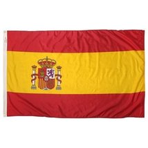 AES 5x8 ft Flag of Spain Spanish Flag Rough Tex Knitted 5&#39;x8&#39; Banner - £43.65 GBP