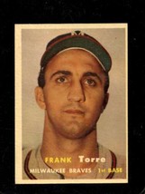 1957 Topps #37 Frank Torre Exmt Braves *X66614 - £9.79 GBP