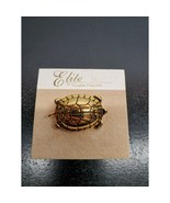 Elite by Douglas Paquette Gold Turtle Brioche Pin Jewelry still on Cardb... - £10.83 GBP