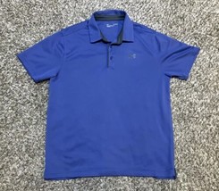 Under Armour Golf Polo Mens XL Periwinkle Blue HeatGear Loose Short Slee... - $19.75