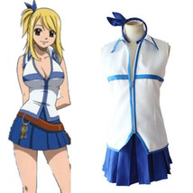 HOT Anime Fairy Tail Lucy Heartfilia cosplay costume Halloween wizard outfit - £52.97 GBP