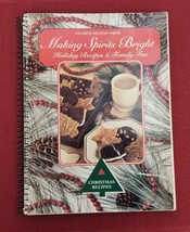 Making Spirits Bright Holiday Recipes Family Fun Christmas COOKBOOK &amp; Tr... - $7.59