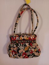 Vera Bradley Quilted Shoulder Bag Purse Clasp Closure Multicolor Quilted... - $29.14 CAD