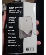 WBox Indoor/Outdoor Siren Blue Strobe Single Tone w Tamper Switch 6-14VDC - $455.36 MXN
