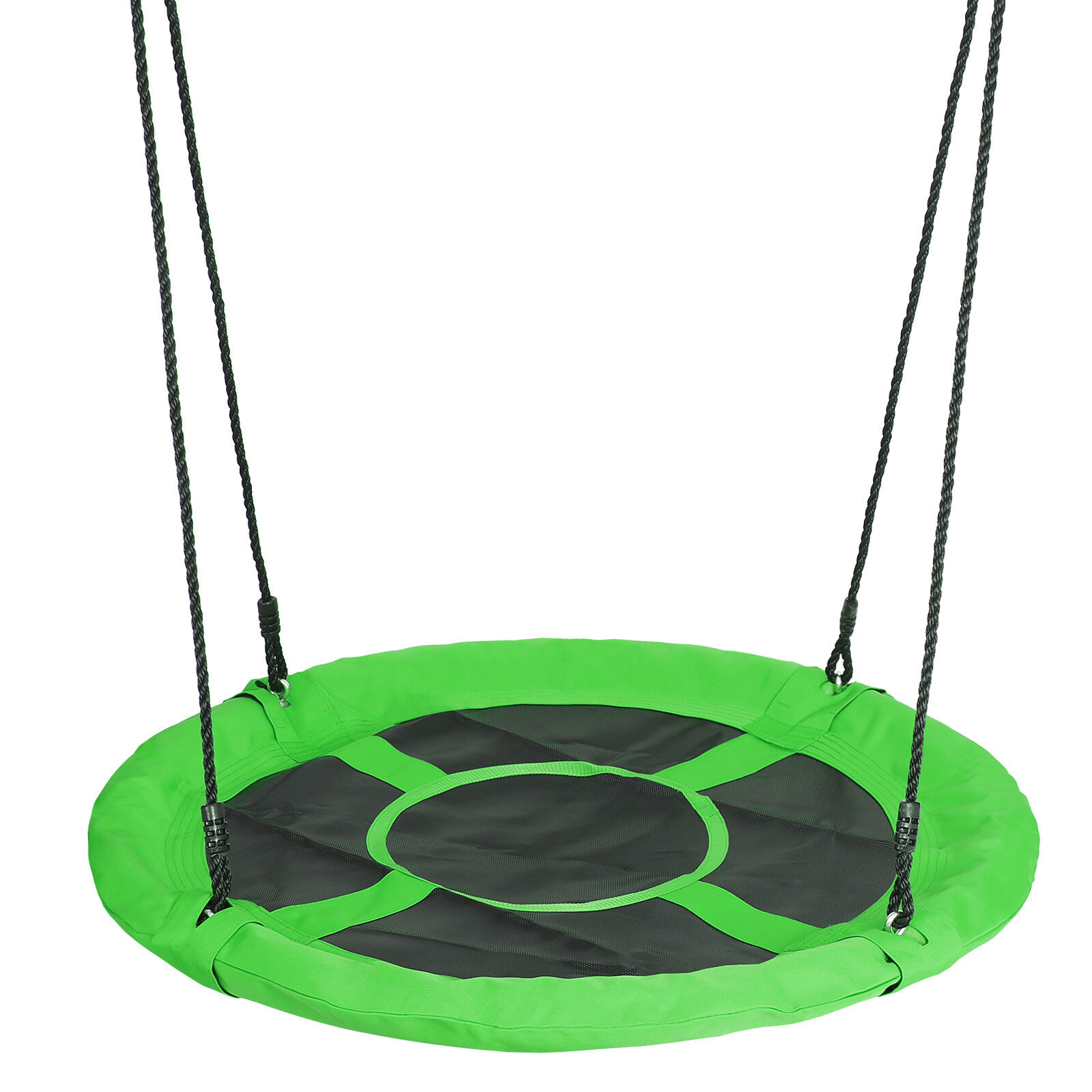 40'' Saucer Tree Swing Set Round Web Net Adjustable For Children Playground