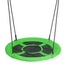 40&#39;&#39; Saucer Tree Swing Set Round Web Net Adjustable For Children Playground - $70.99