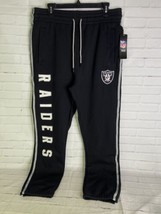 Ultra Game Day NFL Las Vegas Raiders Jogger Pants Sweatpants Black Mens Size L - £27.69 GBP