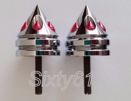 GSXR 600 Bar Ends Suzuki Chrome Red 1997-2012 2013 2014 2015 2016 2017 2018 - $14.99