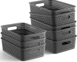 The Eight-Pack Gray Netany Plastic Storage Baskets Are, And Countertops. - $39.94