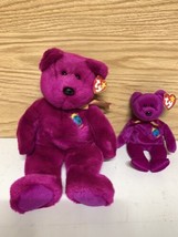 Lot of 2 TY Beanie Buddy - MILLENNIUM the Bear 14” And Beanie Baby Bear  (T4) - $34.65