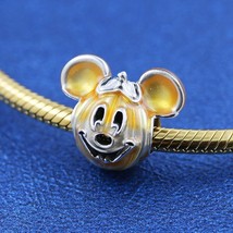 2021 Autumn Release 925 Sterling Silver Disney Mickey Mouse Pumpkin Charm  - £13.90 GBP