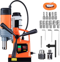 Mag Drill Press, 1300W 1.57&quot; Boring Diameter, 2922Lbf Power Portable Magnetic Dr - £380.35 GBP