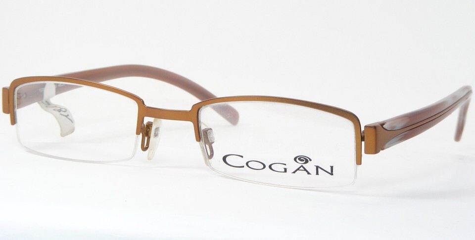 Vintage Yves Cogan YC2027 BRN/BGE Brown RARE UNIQUE EYEGLASSES GLASSES 4... - $135.42